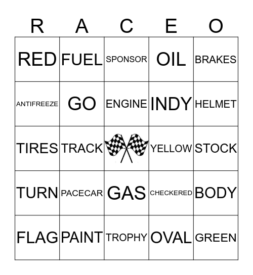 2017 JENSEN 500 Bingo Card