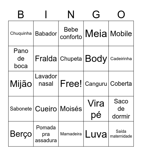Chá da Yara Bingo Card