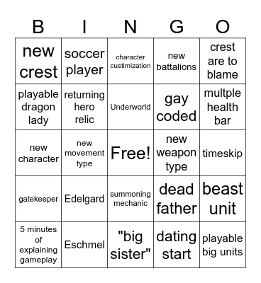 Fortunes Weave Direct Bingo Card
