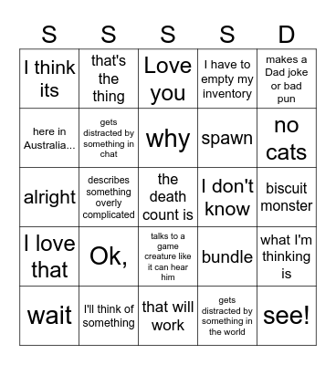 Zingo Bingo Card