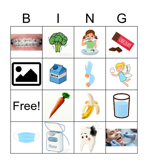Dental Bingo Card