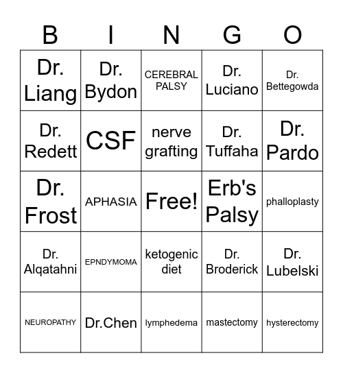 BINGO 4 Bingo Card