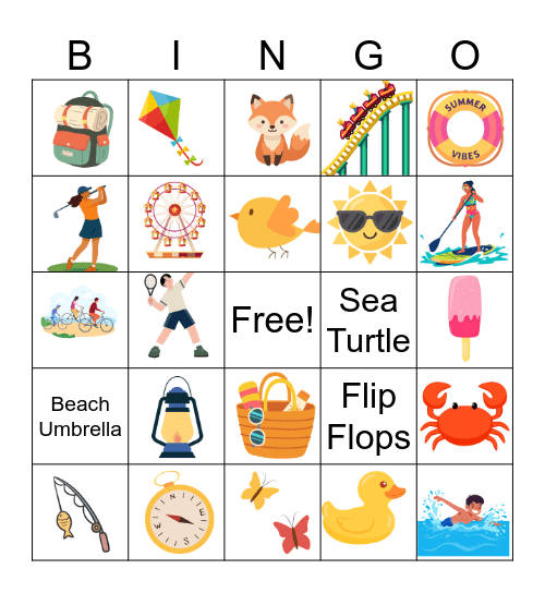 EO Summer Social Bingo Card