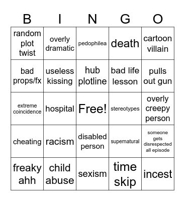 tomorows teaching bingo Card
