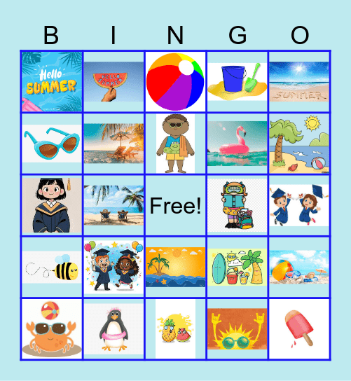 Summer Images Bingo Card