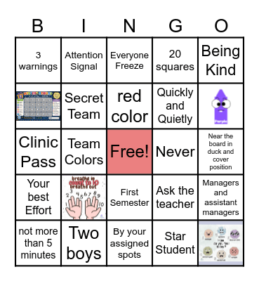 Things to Know in Specials Bingo Card