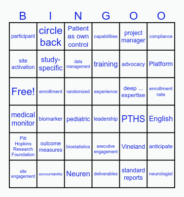 Pay Attention Bingo Card