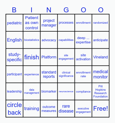 Pay Attention Bingo Card