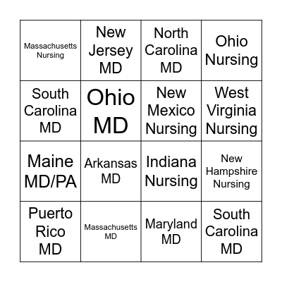 Licensing BINGO Card