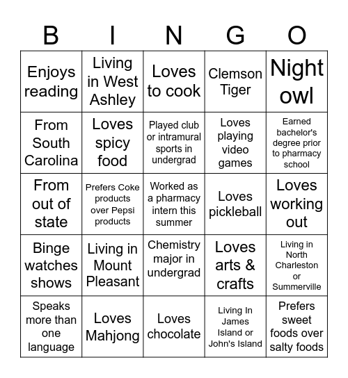 Class of 2030 BINGO! Bingo Card