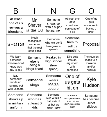 Bspa-go Bingo Card