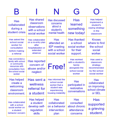 Collaboration Bingo Card