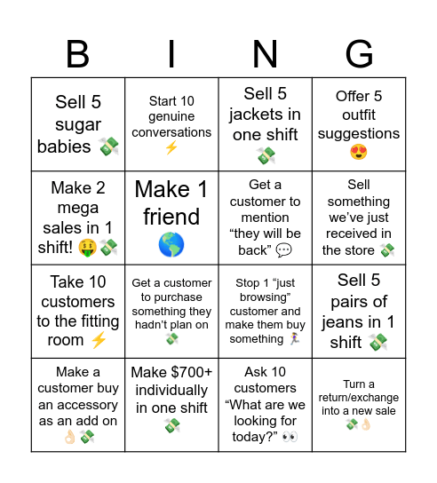 Bingo 4/8 - 11/8 Bingo Card