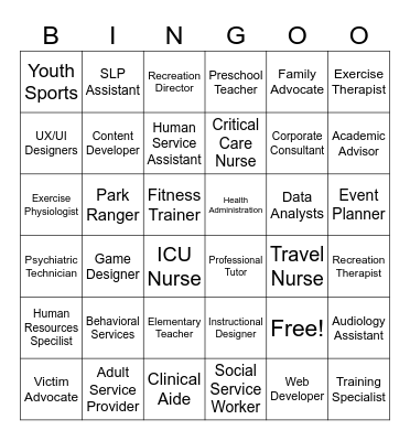 CEHHS BINGO Card