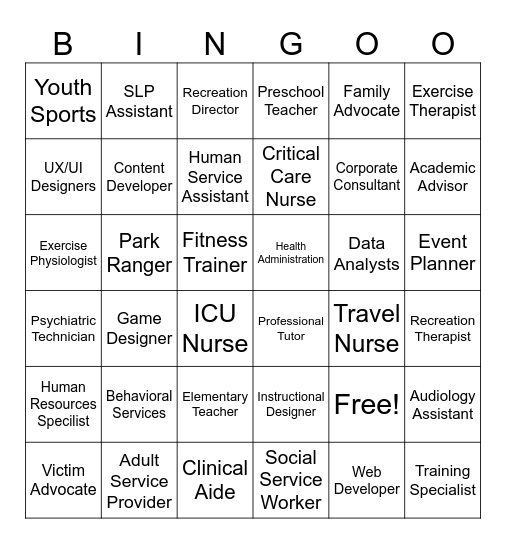 CEHHS BINGO Card