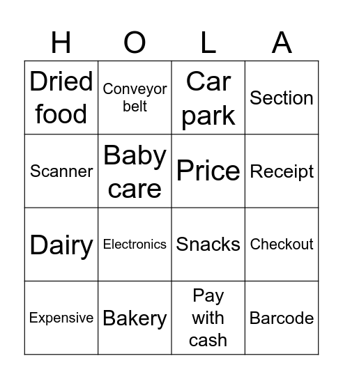 Bingo adults 5.8 Bingo Card