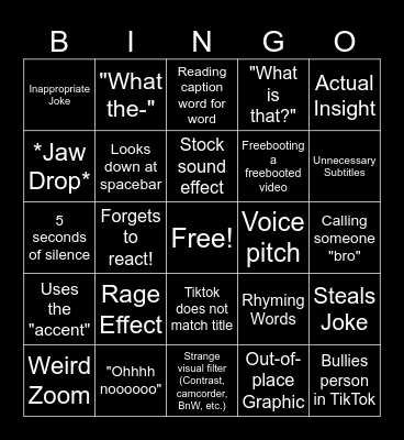 Ultimate SSSniperwolf Bingo 5x5 Bingo Card