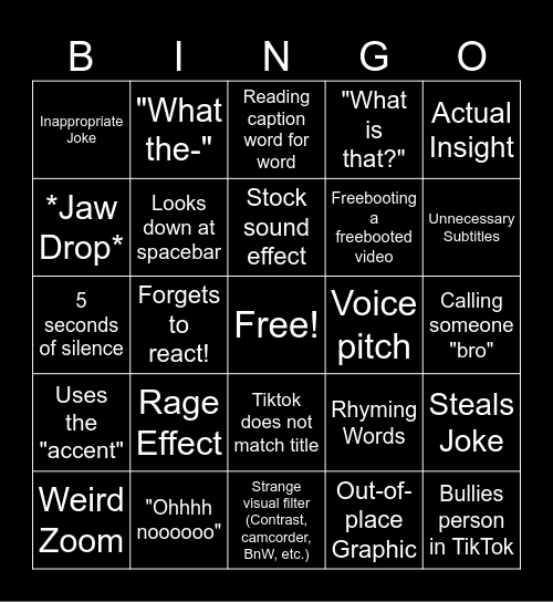 Ultimate SSSniperwolf Bingo 5x5 Bingo Card