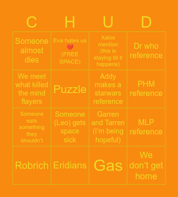RUSTYN CHURD Bingo Card