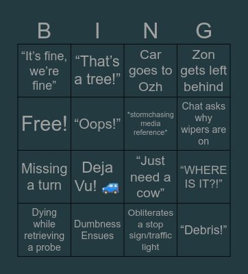OUTBRK BINGO Card