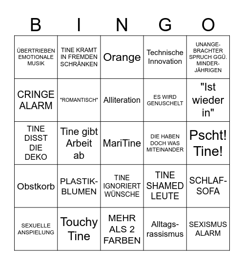 Wine Tittler Bingo! Bingo Card