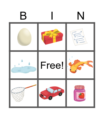 Oxford Phonics World 1 Bingo Card