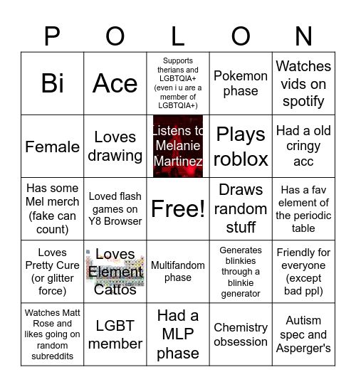 Snuffel Polonine bingo Card
