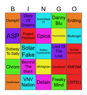 Jenny M'era Luna Bingo Card