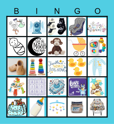 Baby Shower Bingo Card