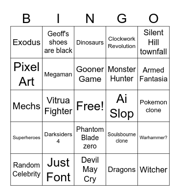 GAMESCOM 2026 Bingo Card