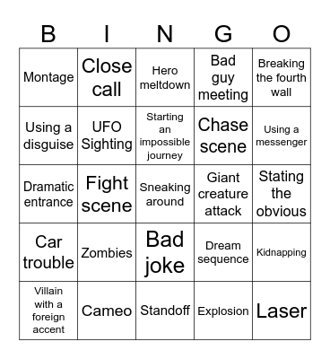 BINGOFLIX: The Muppet Movie Bingo Card