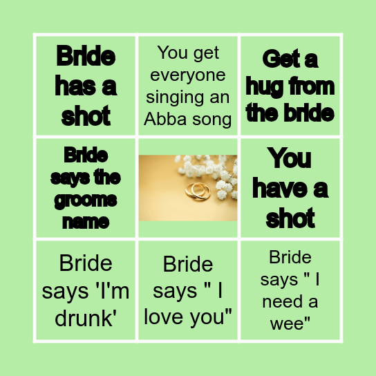 E M I L Y ' S   B R I D A L    B I N G O Bingo Card
