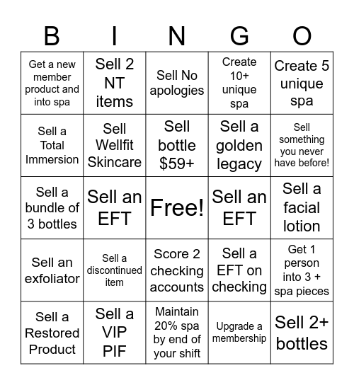 Flash Bingo! Bingo Card
