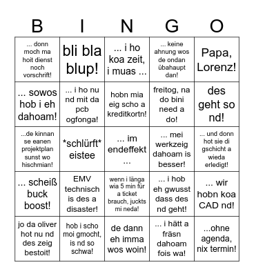 Legendary Armin Bingo Card