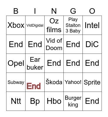Logos That Scare Humans Bingo Card