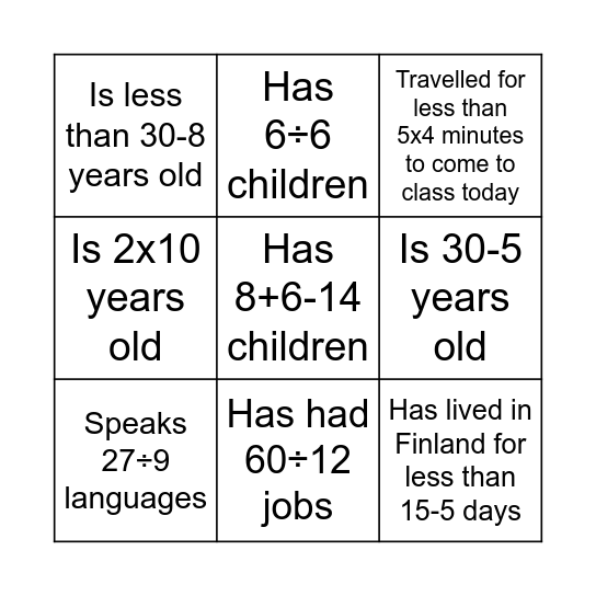 Bingo Card