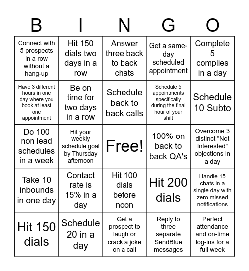 Bingo Card