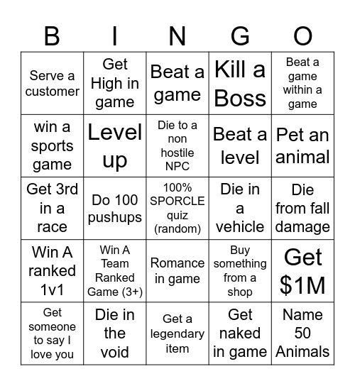 Ludwig VS Joe Bartolozzi (Bro vs Bro) Bingo Card