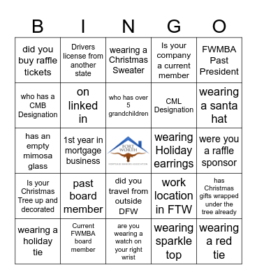 FWMBA Holiday 2026 Bingo Card