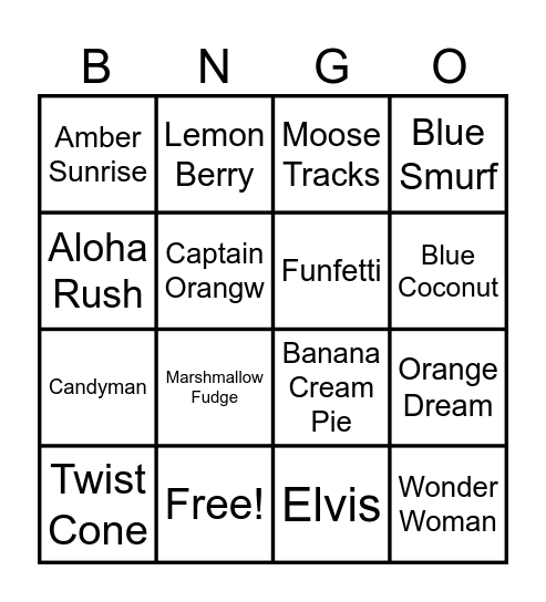 Shaw Strength Nutrition Bingo Card