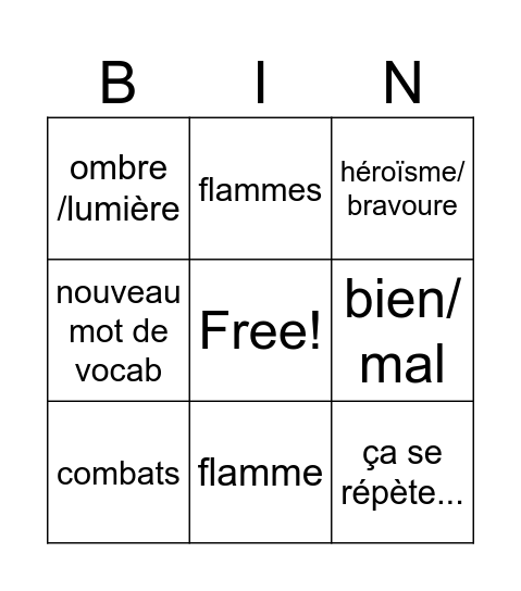 the morgan bingo Card