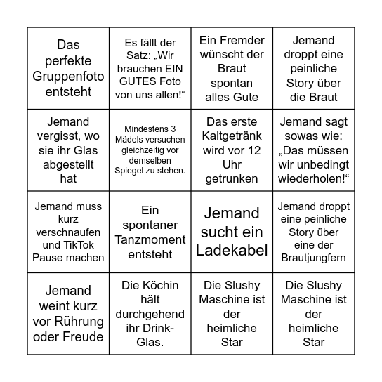 Nathis JGA Bingo Card