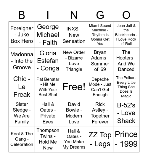 August awesome DJ bg vol 3 Bingo Card