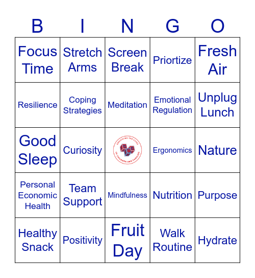 Wellness Bingo - Wellness Day 2026 Bingo Card