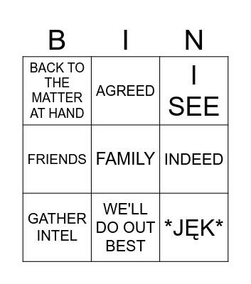 GENSHIN BINGO Card