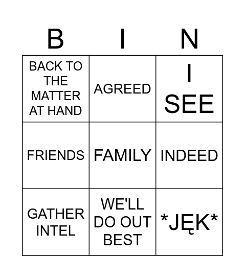 GENSHIN BINGO Card