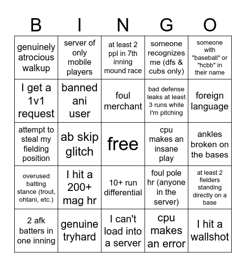HCBB Publics Bingo Card