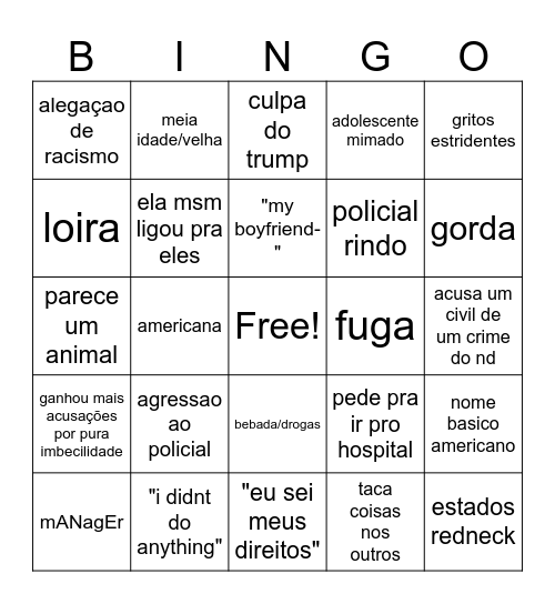 karen Bingo Card