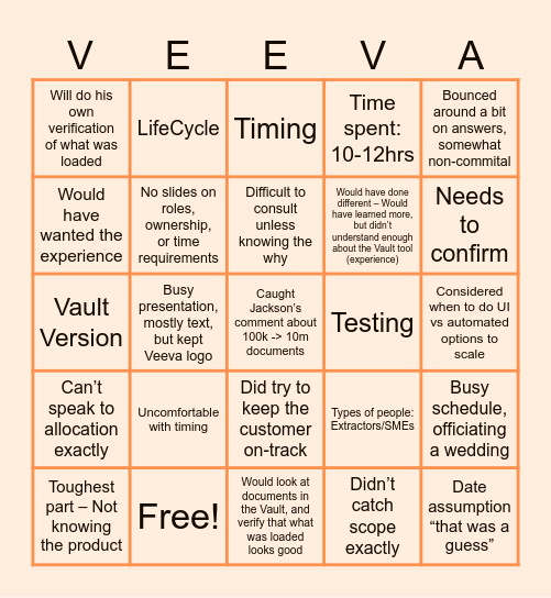 2026 Migrations x Tooling Offsite Bingo Card