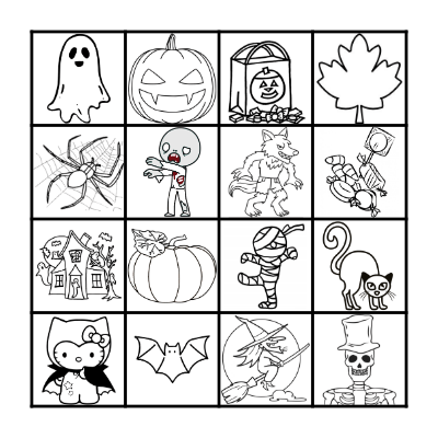 Happy Halloween Bingo Card